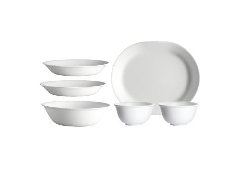 Corelle Brands Dinnerware Set Winter Frost White 6 Pcs